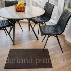 Килимок для будинку універсальний DarianA Шерсть коричневий 45х75 см антиковзкий, безпечний, міцний