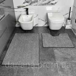DarianA Набір килимків для ванної кімнати Standard Plus, темно-сірий