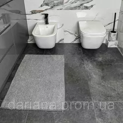 DarianA Килимок для ванної кімнати з вирізом Standard Plus, сірий 60х90 см