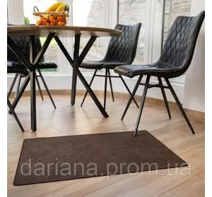 Килимок для будинку універсальний DarianA Шерсть коричневий 60х90 см легкий у догляді, безпечний, міцний